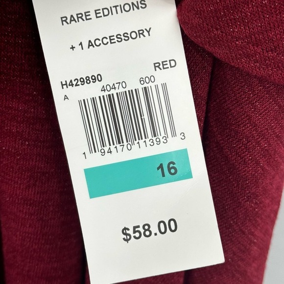 Rare Editions Big Girl Hacchi Cowl Neck Skater Dress Size 16 NWT - Picture 9 of 9